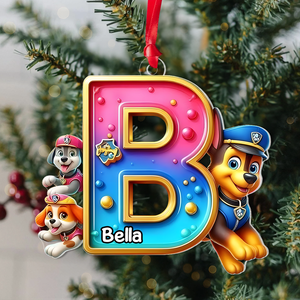 Custom Letter Gifts For Cartoon Lover Christmas Ornament 01xqpu261024 - Ornament - GoDuckee