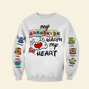 Personalized Gifts For Grandma 3D Shirt 01ohpu190225 Grandkids Warm My Heart - AOP Products - GoDuckee