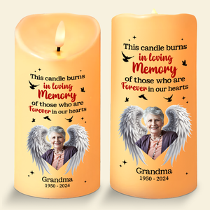 Custom Photo Memorial Gifts For Family Led Candle 04TGPU281024 - Led Candle - GoDuckee