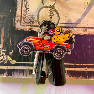 Personalized Car Keychain, Halloween Gifts For Off-Roaders, TT, 02qhpo090823 - Keychains - GoDuckee
