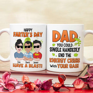 Dad Farter's Day White Mug 01dntn310523hh - Coffee Mug - GoDuckee