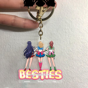 Personalized Gifts For Friends Keychain Besties Forever, Cosplay Friends 04QHHN010224HH - Keychains - GoDuckee