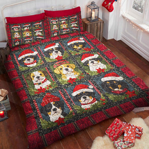 Beagle Dog Christmas Quilt Bed Set Gifts For Dog Lovers 03HUDT051124 - Blanket - GoDuckee