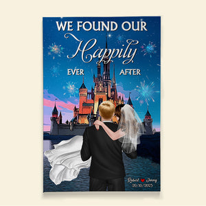 We Found Our Happily Ever After Personalized Wedding Couple Canvas Print 02NATN220723TM - Poster & Canvas - GoDuckee