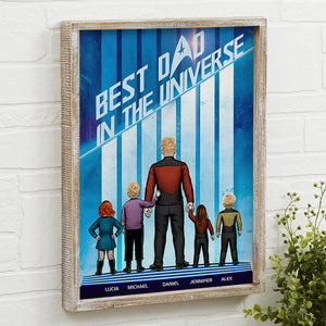 Best Dad In The Universe Personalized Canvas Poster - Poster & Canvas - GoDuckee