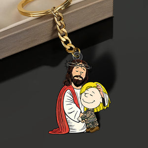 Personalized Gifts For Christians Keychain, Jesus Christ Support Your Job 02qhqn160125hg - Keychains - GoDuckee