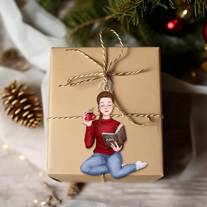 Personalized Christmas Gifts For Reading Girl Ornament 03acpu111124pa - Ornament - GoDuckee