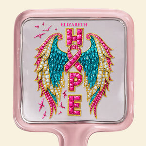 Ribbon Awareness Handheld Mirror - Personalized Gifts 01HUDT081225 - Mirror - GoDuckee