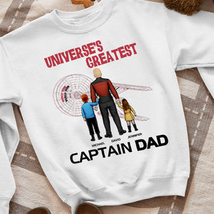 Universe's Greatest Dad, Gift For Dad, Personalized Shirt, Dad And Kids Shirt, Father's Day Gift 04DNHN160523HH - Shirts - GoDuckee