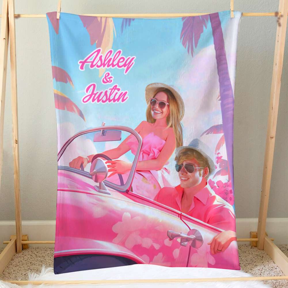 Couple Custom Face Photo 02qhhn271123 Personalized Blanket - Blanket - GoDuckee