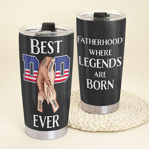 Personalized Gifts For Dad Tumbler Best Dad Ever 05kadt150124tm - Tumbler Cups - GoDuckee