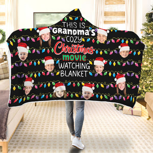 Custom Photo Gifts For Grandma Wearable Blanket Hoodie 01acqn031024 - Blanket - GoDuckee