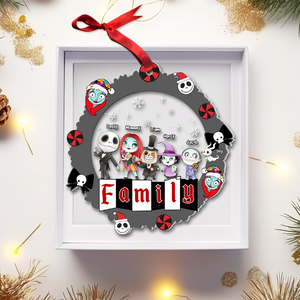 Personalized Gift For Family Ornament, Horror Christmas Family 01KAPU091124 - Ornament - GoDuckee