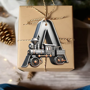 Custom Alphabet Letter Gifts For Train Lovers Christmas Ornament 051xqtn231024 - Ornament - GoDuckee