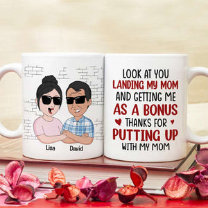 Look At You Landing My Mom, Personalized Mug 02natn310523hh - Coffee Mug - GoDuckee