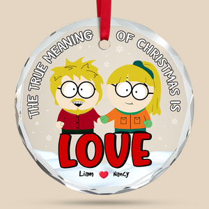 Personalized Gifts For Couple Christmas Ornament, Cartoon Character 03tgpu281024hg - Ornament - GoDuckee