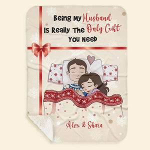 Personalized Gift For Couples, Couple Christmas Blanket 01TOMH231024HG - Blanket - GoDuckee