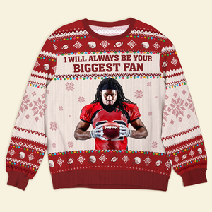 Custom Photo Gifts For Football Fans Ugly Sweater 01ACPU021024 - AOP Products - GoDuckee