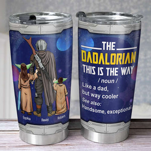 Like A Dad 01QHQN240423HH Gift For Father's Day, Personalized Galaxy Tumbler - Tumbler Cup - GoDuckee