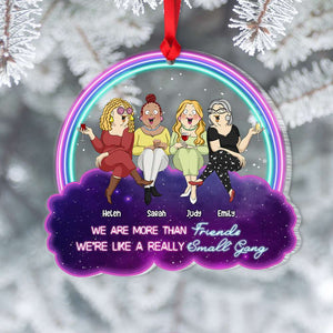 We Are More Than Friends, Bestie Gift, Personalized Ornament, Drinking Friends Ornament, Best Friends Gift - Ornament - GoDuckee
