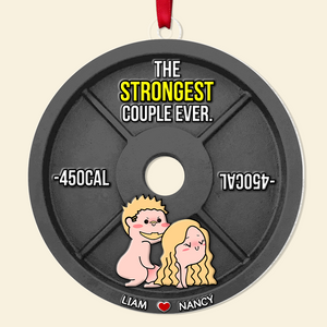 Personalized Gifts For Couple Christmas Naughty Couple Ornament 02OHPU051124HH - Ornament - GoDuckee