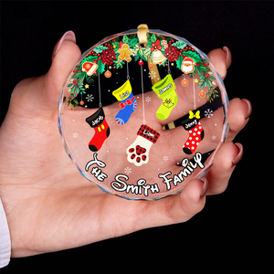 Personalized Gifts For Family Christmas Ornament 01acpu071024 - Ornament - GoDuckee