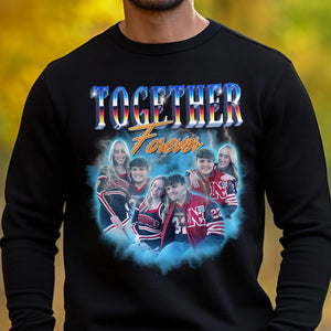 Together Forever, Custom Couple Photo Bootleg Shirt, Gift For Couple, Valentine's Gifts - Shirts - GoDuckee