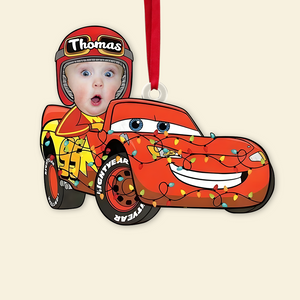 Custom Photo Gifts For Kids Christmas Cartoon Car Ornament 03kapu141124 - Ornament - GoDuckee