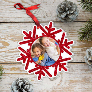 Grandchildren Are Like Snowflakes, Gift For Grandparents, Personalized Ornament, Custom Image Snowflakes Ornament, Christmas Gift 04HTHN090823 - Ornament - GoDuckee