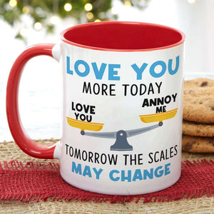 Romantic Couple In The Rain, Love You More Day, Personalized Coffee Mug, Gifts For Couple - Coffee Mug - GoDuckee