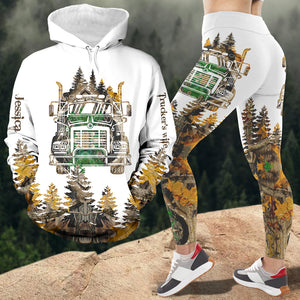 Personalized Gifts For Trucker's Wife Set Hoodie & Leggings 02acdt081124 - AOP Products - GoDuckee