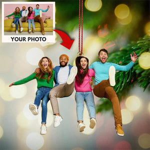 Custom Photo Gifts For Besties, Upload Friends Photo Christmas Ornament 46pgxx290824 - Ornament - GoDuckee