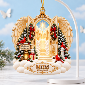 Christmas In Heaven Ornament - Personalized Memorial Gifts For Family 01toqn201026 - Ornament - GoDuckee