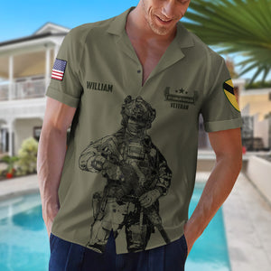 I Walked The Walk, Personalized Hawaiian Shirt, Soldier War, Gift For Soldier 09qnqn140623 - Hawaiian Shirts - GoDuckee