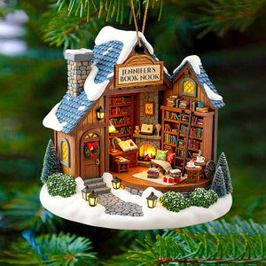 Book Nook Christmas Ornament Personalized Gifts For Book Lovers 01PGDT080825 - Ornament - GoDuckee