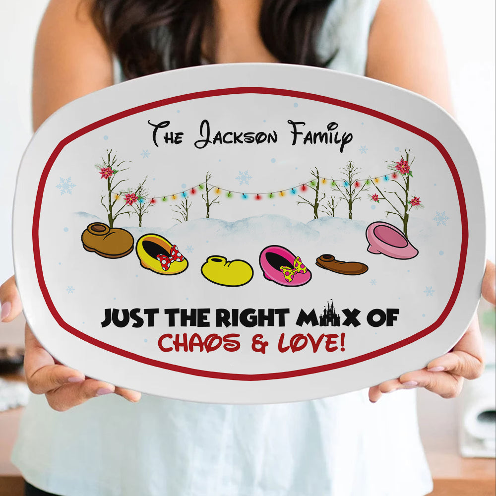 Shoes Family The Right Mix Of Chaos and Love 01huhn281023qn Personalized Resin Plate - Resin Plate - GoDuckee