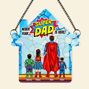 Personalized Gifts For Dad Suncatcher Window Hanging Ornament 02HUDT020524PA Father's Day - Ornaments - GoDuckee