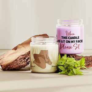 Personalized Gifts For Couple Scented Candle When This Candle Is Lit On My Face 03OHMH260124 - Scented Candle - GoDuckee