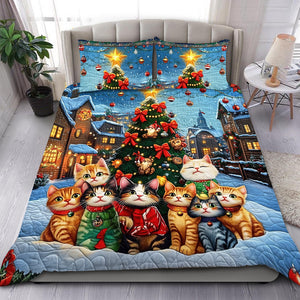 Personalized Gifts For Cat Lovers Quilt Bed Set 03acqn051124 Christmas Gift - Blanket - GoDuckee