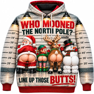 Who Mooned The North Pole Shirt - Personalized Christmas Gifts 04hadt241026 - AOP Products - GoDuckee
