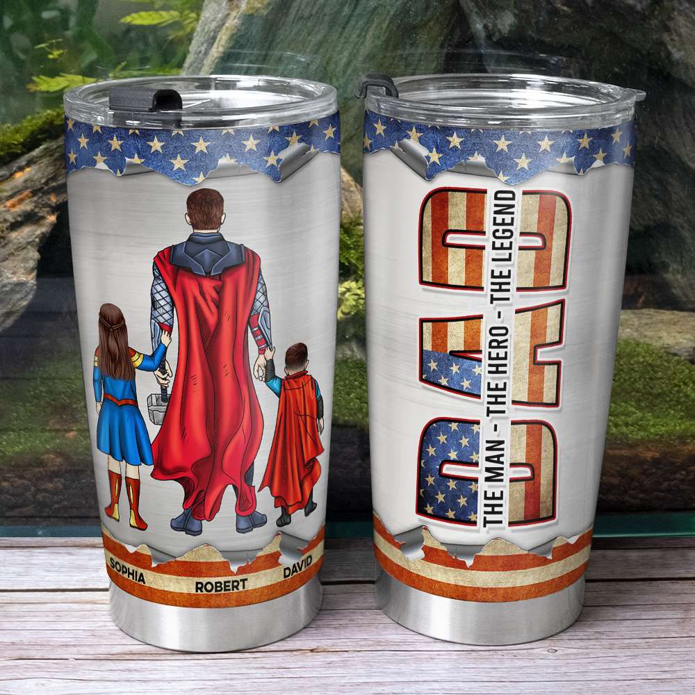 Dad 05dnqn180423tm-2 Personalized Father's Day Tumbler - Tumbler Cup - GoDuckee