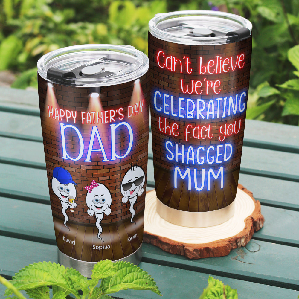 Happy Father's Day- Gift For Dad- Personalized Tumbler-Father's Day Tumbler - Tumbler Cup - GoDuckee