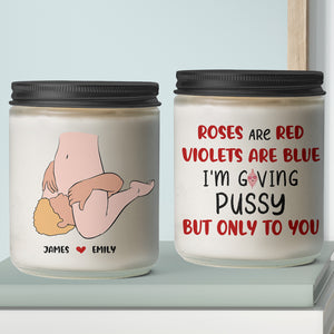 Personalized Gifts For Couple Scented Candle Roses Are Red Violets Are Blue - Scented Candle - GoDuckee