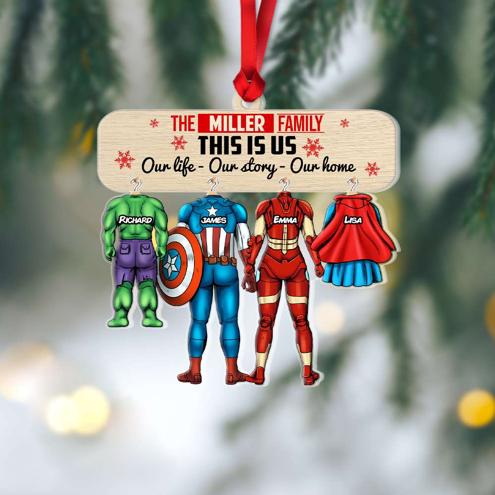 Family Our Life, Our Story, Our Home 01nahn311023 Personalized Ornament - Ornament - GoDuckee