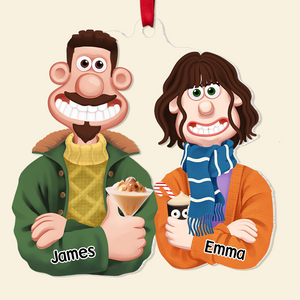 Personalized Gift For Couple Christmas Ornament 06ACPU121124PA - Ornament - GoDuckee