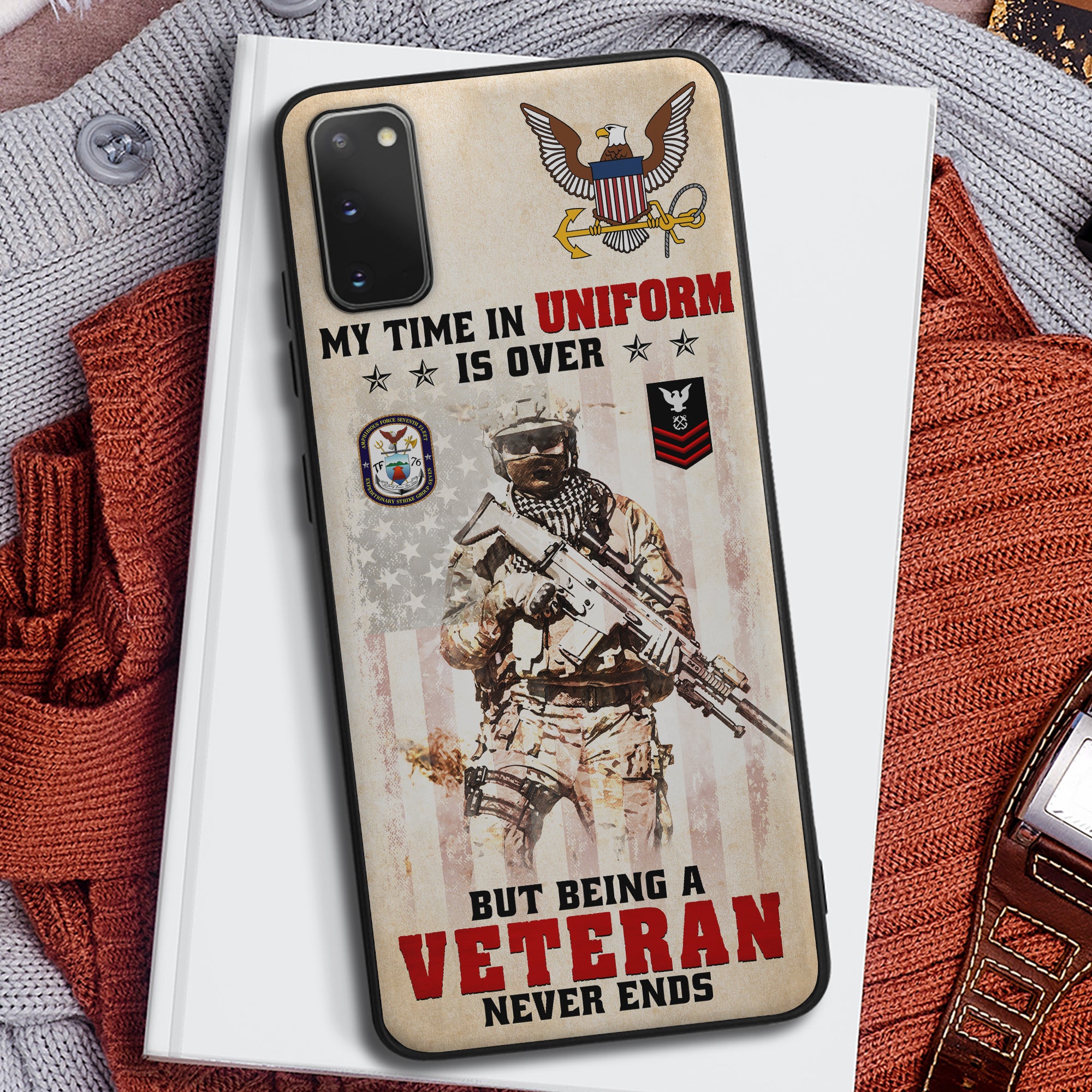 Custom Military Rank Gifts For Veteran Phone Case 08qnqn100724 - Phone Case - GoDuckee