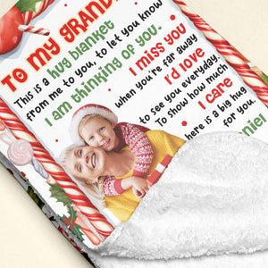 Custom Photo Gifts For Grandma, Christmas Blanket 04PGMH111024 - Blanket - GoDuckee