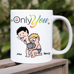 Only You Couple LGBTQ+ Personalized Coffee Mug Gift For Your Partner - 02qhhn170623hh - Coffee Mug - GoDuckee