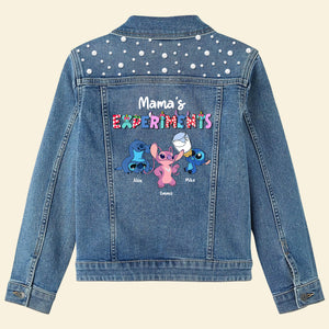 Personalized Gifts For Mom Denim Jacket Mama's Experiments 05QHPU040424 - Denim Jacket - GoDuckee