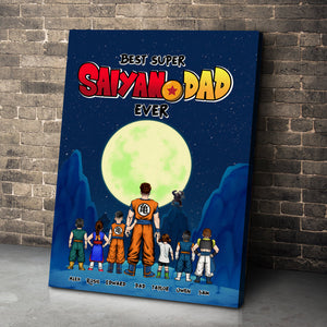 Best Dad Ever, Personalized Canvas Poster, Gift For Dads, 01huhu010623hh - Poster & Canvas - GoDuckee